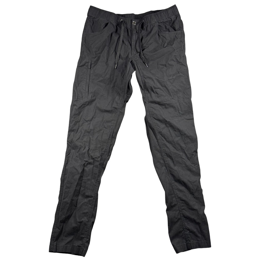 BYLT Premium‎ Basics Mens Ripstop Jogger Pants Black Elastic Drawstring 33x31